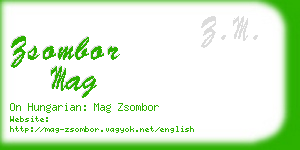 zsombor mag business card